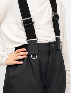 Snowrider Convertible Ski Overalls - Black 2026