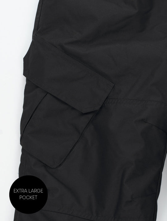 Snowrider Convertible Snow Pants - Black 2024