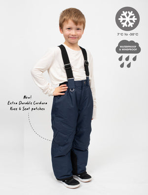 Snowrider Convertible Ski Overalls - Navy 2026