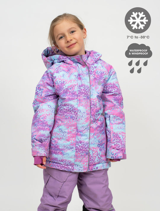 Snowrider Deep Winter Coat - Rainbow Leopard