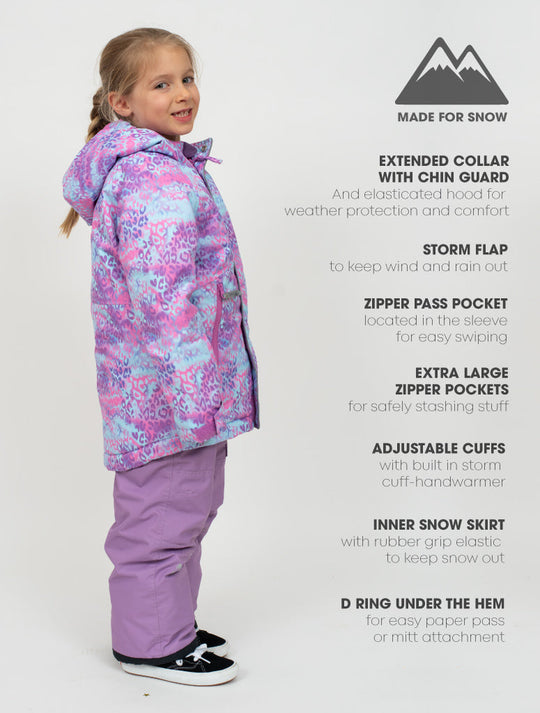 Snowrider Deep Winter Coat - Rainbow Leopard