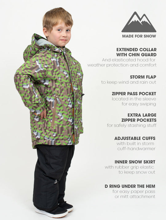 Snowrider Deep Winter Coat - Tech Block