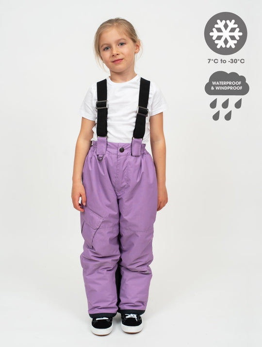 Snowrider Convertible Snow Pants - Dusty Lavender