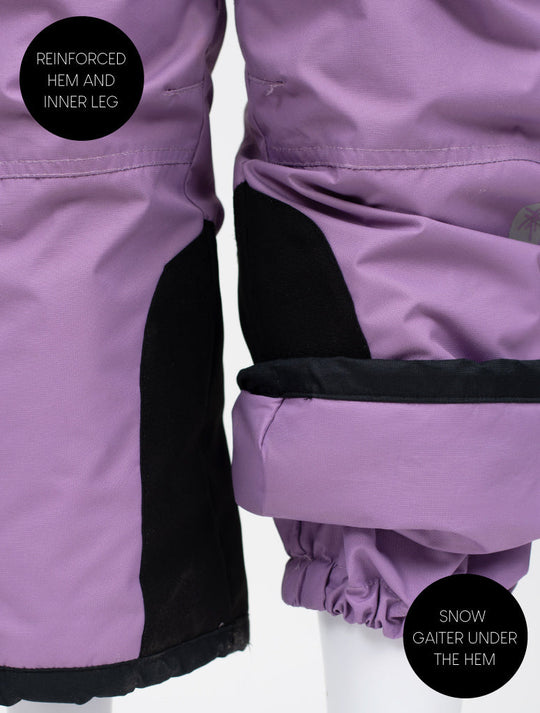 Snowrider Convertible Snow Pants - Dusty Lavender