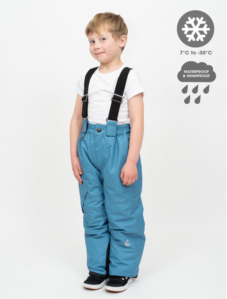 Snowrider Convertible Snow Pants - Stone Blue