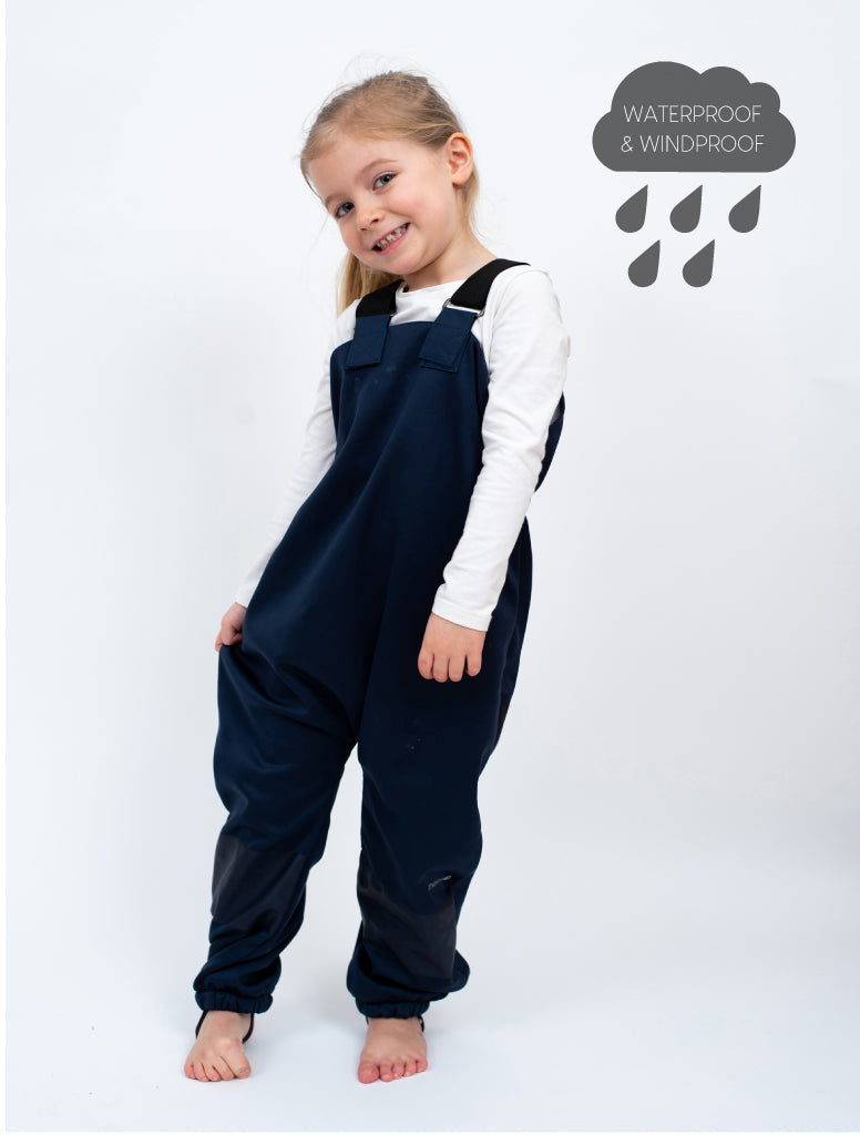 All-Weather Fleece Overalls - Navy