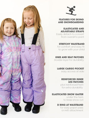 Snowrider Convertible Ski Overalls - Periwinkle