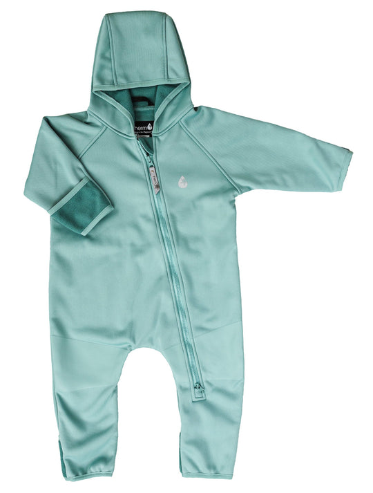 All-Weather Fleece Onesie - Seafoam