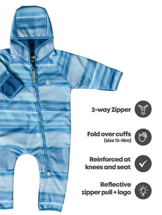 All-Weather Fleece Onesie - Surf Horizon