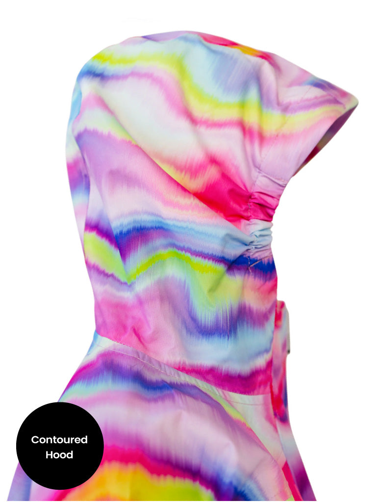 10K Packaway Rainshell - Rainbow Wave