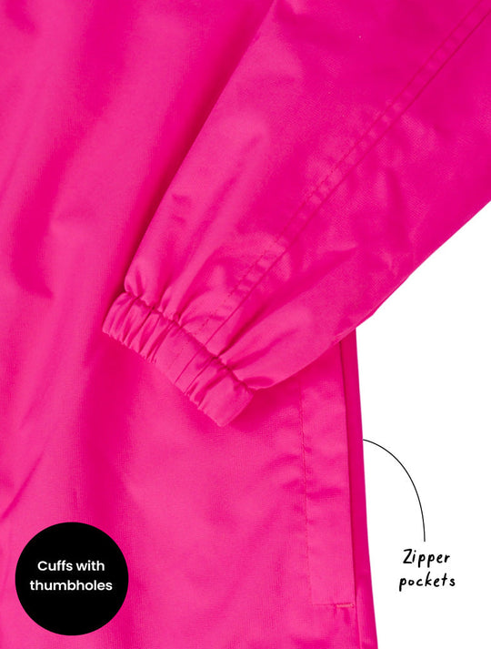 SplashMagic Rainshell - Neon Pink | Leopard Love