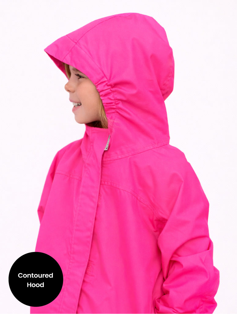 SplashMagic Rainshell - Neon Pink | Leopard Love