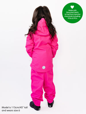 SplashMagic Rainshell - Neon Pink | Leopard Love