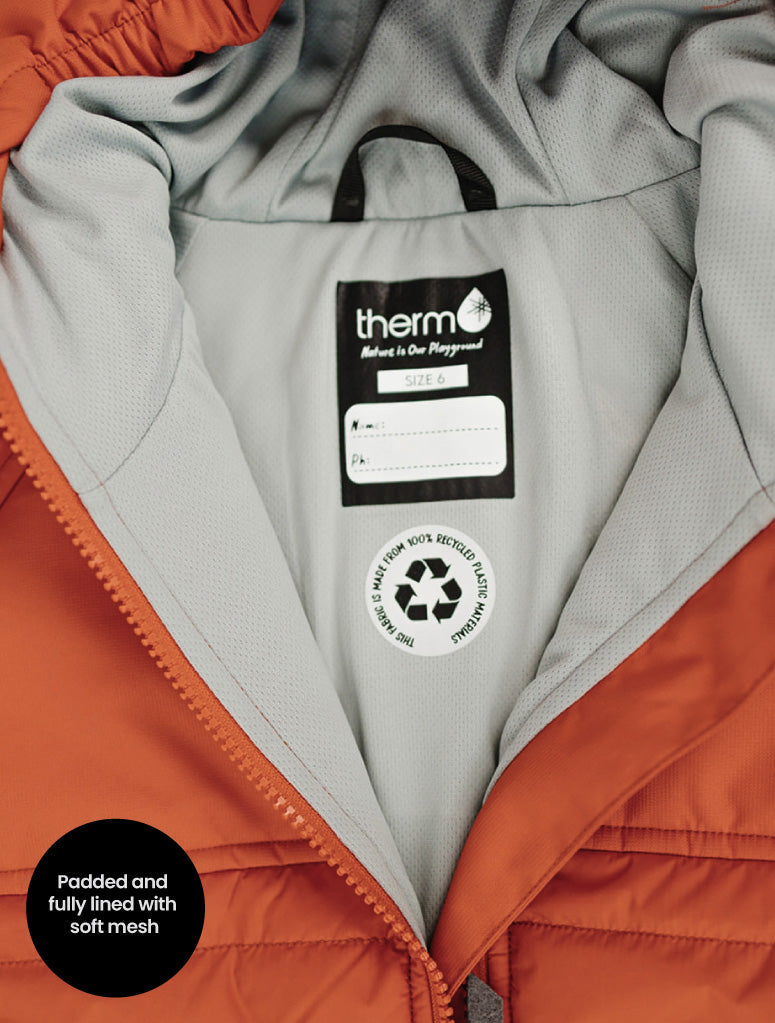 Hydracloud Puffer Jacket - Burnt Orange | Space Pals