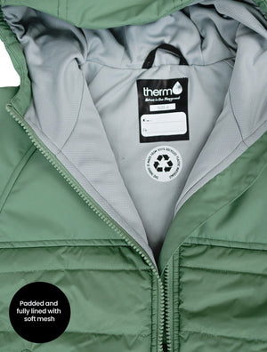 Hydracloud Puffer Jacket - Forest Moss | Happy Earth