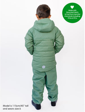 Hydracloud Puffer Jacket - Forest Moss | Happy Earth