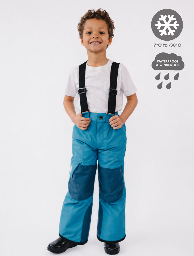 Snowrider Convertible Ski Overalls - Deep Teal