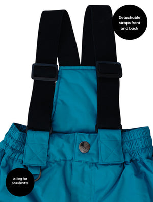 Snowrider Convertible Ski Overalls - Deep Teal