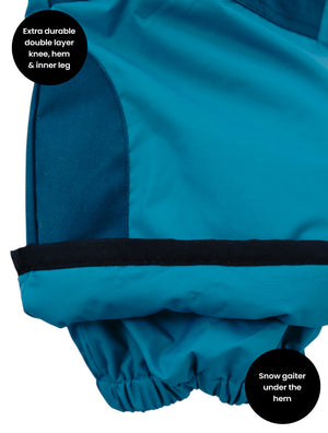 Snowrider Convertible Ski Overalls - Deep Teal
