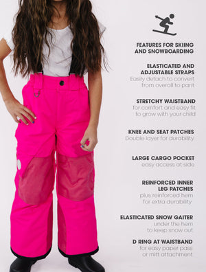 Snow Pants - Neon Pink