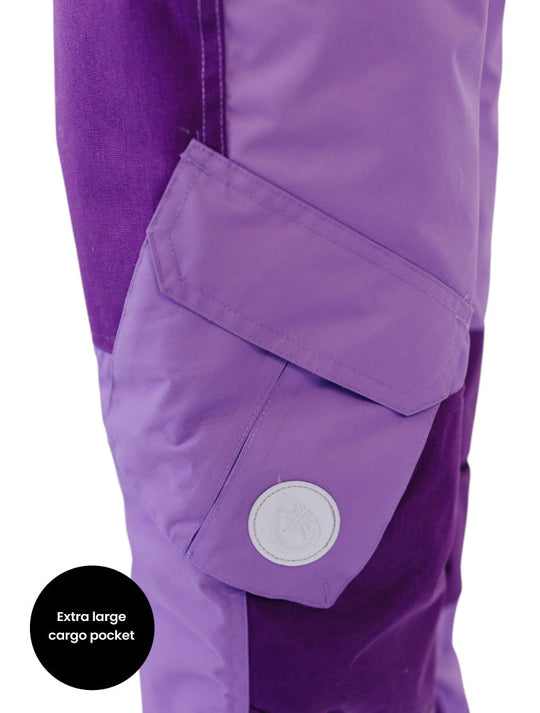 Snowrider Convertible Ski Overalls - Violet