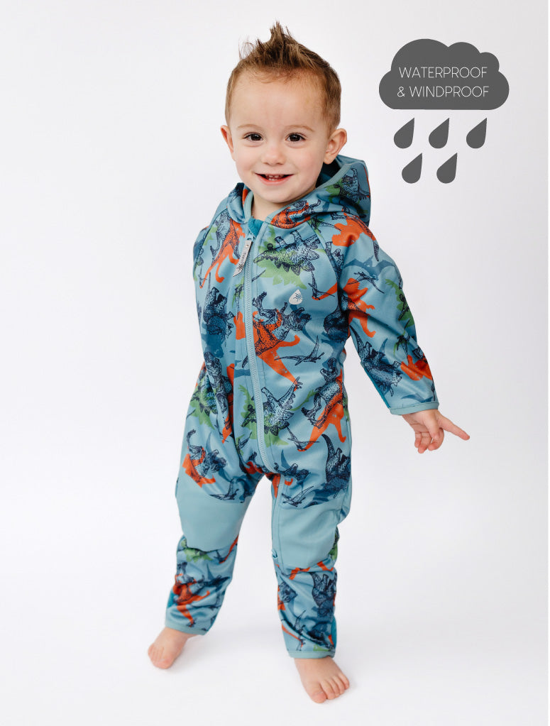 All-Weather Fleece Onesie - Dino
