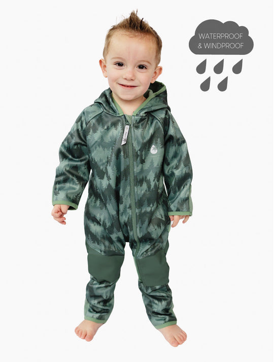 All-Weather Fleece Onesie - Forest Camo