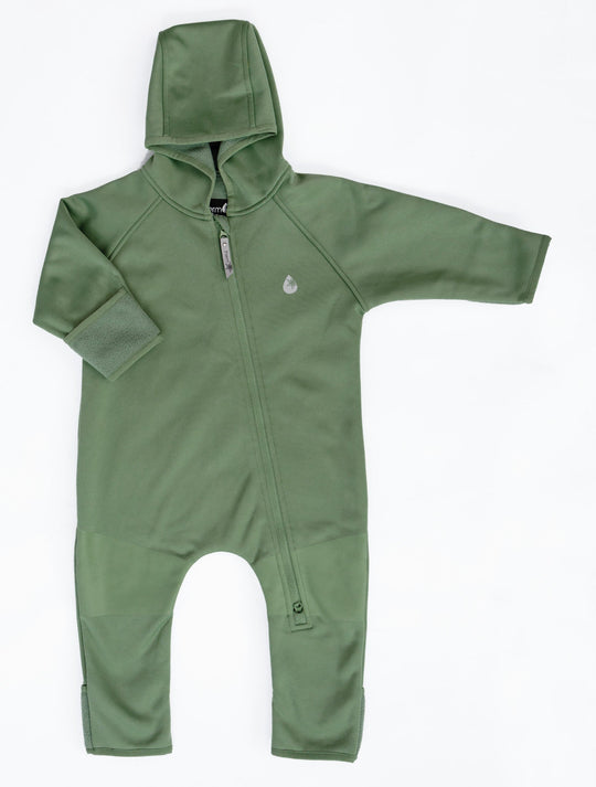 All-Weather Fleece Onesie - Forest Moss