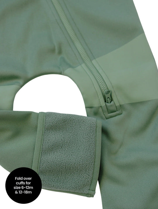 All-Weather Fleece Onesie - Forest Moss
