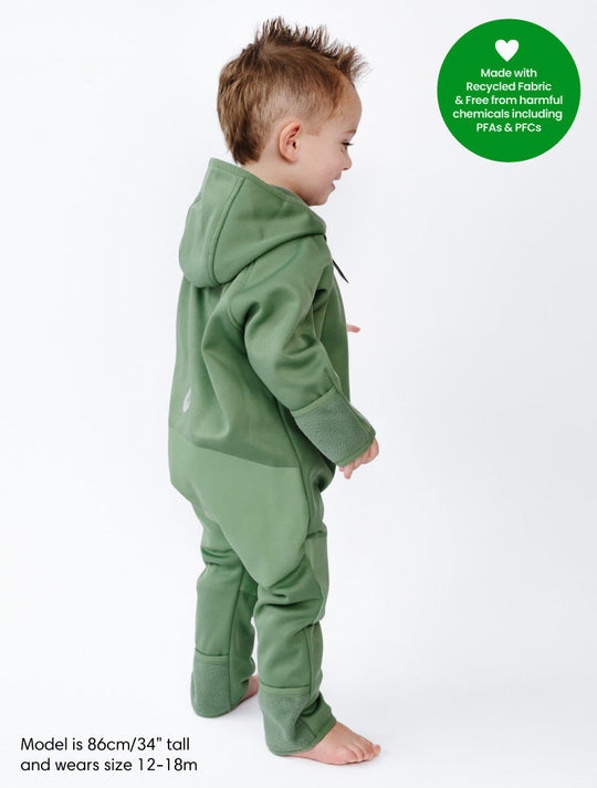 All-Weather Fleece Onesie - Forest Moss