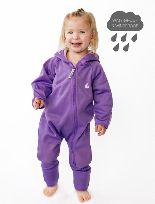 All-Weather Fleece Onesie - Violet