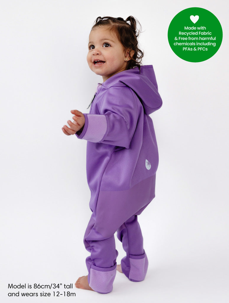 All-Weather Fleece Onesie - Violet