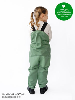 All-Weather Fleece Overalls - Forest Moss