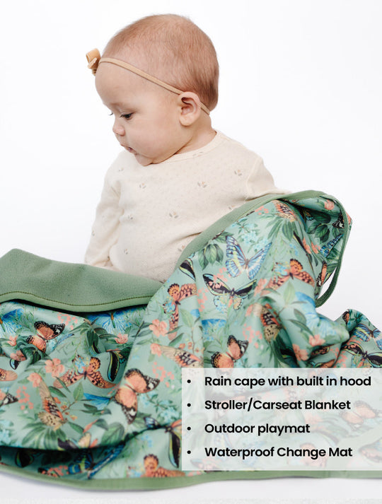 All-Weather Fleece Blanket - Butterfly