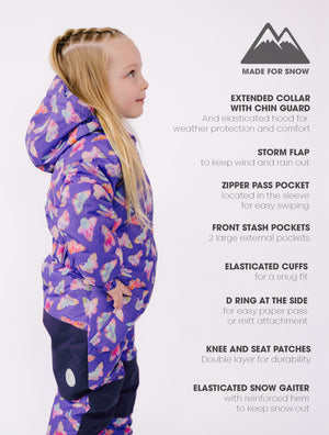 Snowrider One Piece Snowsuit - Butterfly