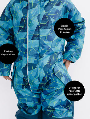 Snowrider One Piece Snowsuit - Geo Tech