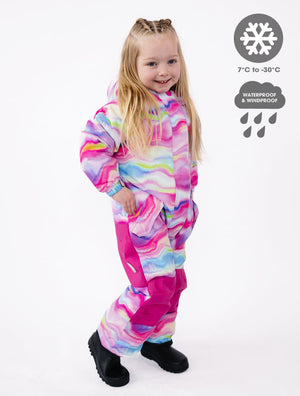 Snowrider One Piece Snowsuit - Rainbow Wave