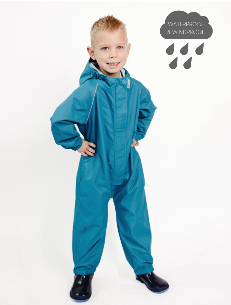 SplashMagic Rainsuit - Deep Teal | Dino Skate Crew
