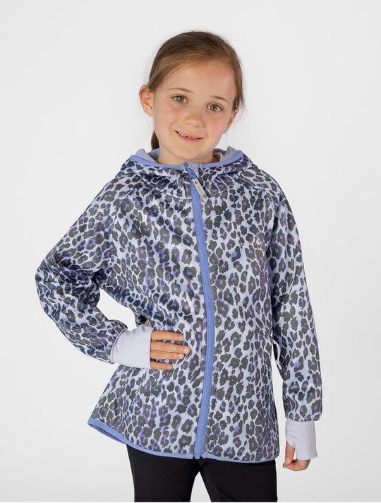 All-Weather Hoodie - Blue Leopard | Waterproof Windproof Eco