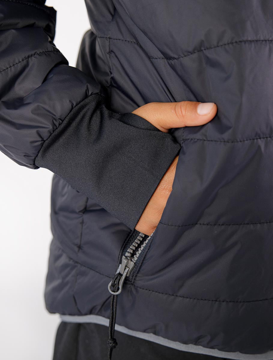 Hydracloud Puffer Jacket - Black | Waterproof Windproof Eco