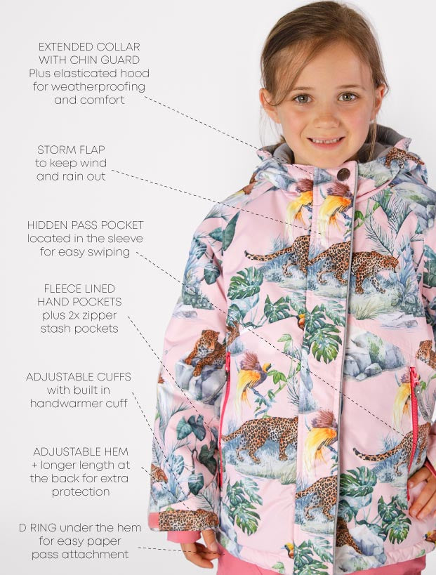 Snowrider Ski Jacket - Jungle | Waterproof Windproof Eco