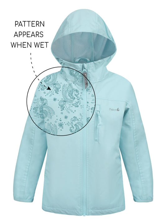 SplashMagic Rainshell - Iced Aqua | Waterproof Windproof Eco