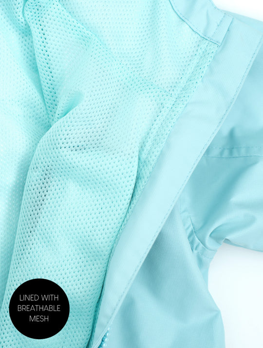 SplashMagic Rainshell - Iced Aqua | Waterproof Windproof Eco