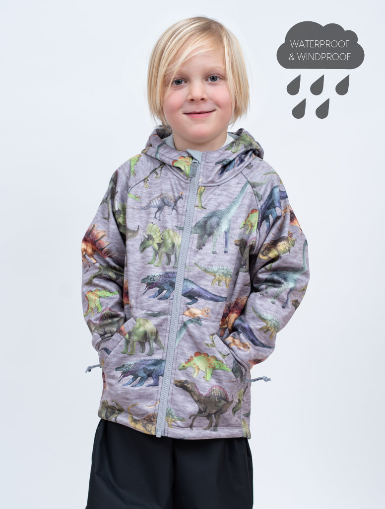 All-Weather Hoodie - Dinosaur | Waterproof Windproof Eco