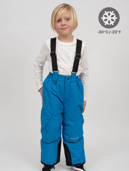 Snowrider Convertible Snow Pants - Coast Blue | Waterproof Windproof Eco