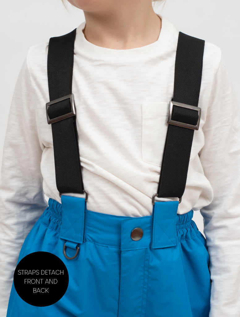 Snowrider Convertible Snow Pants - Coast Blue | Waterproof Windproof Eco