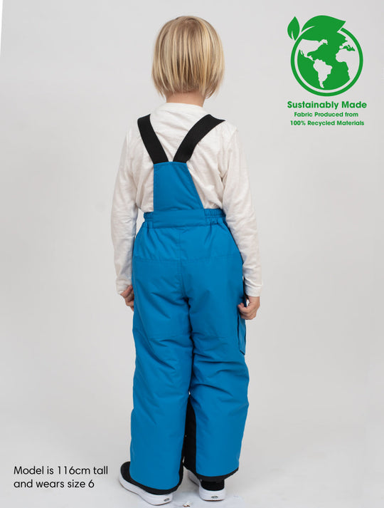 Snowrider Convertible Snow Pants - Coast Blue | Waterproof Windproof Eco